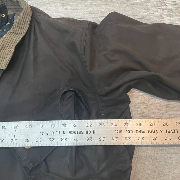 Barbour A7 International Wax Motorbike Jacket Size C44 Brown/Khaki L / XL - Picture 5 of 9